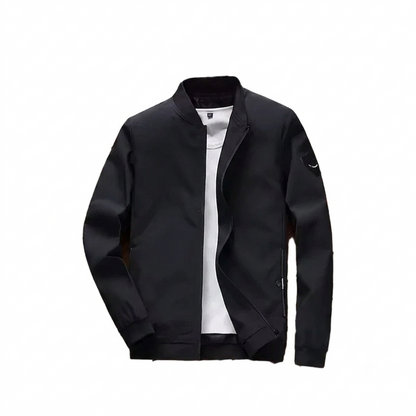 Herren Leichte Einfarbige Windbreaker-Jacke