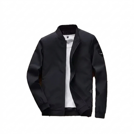 Herren Leichte Einfarbige Windbreaker-Jacke