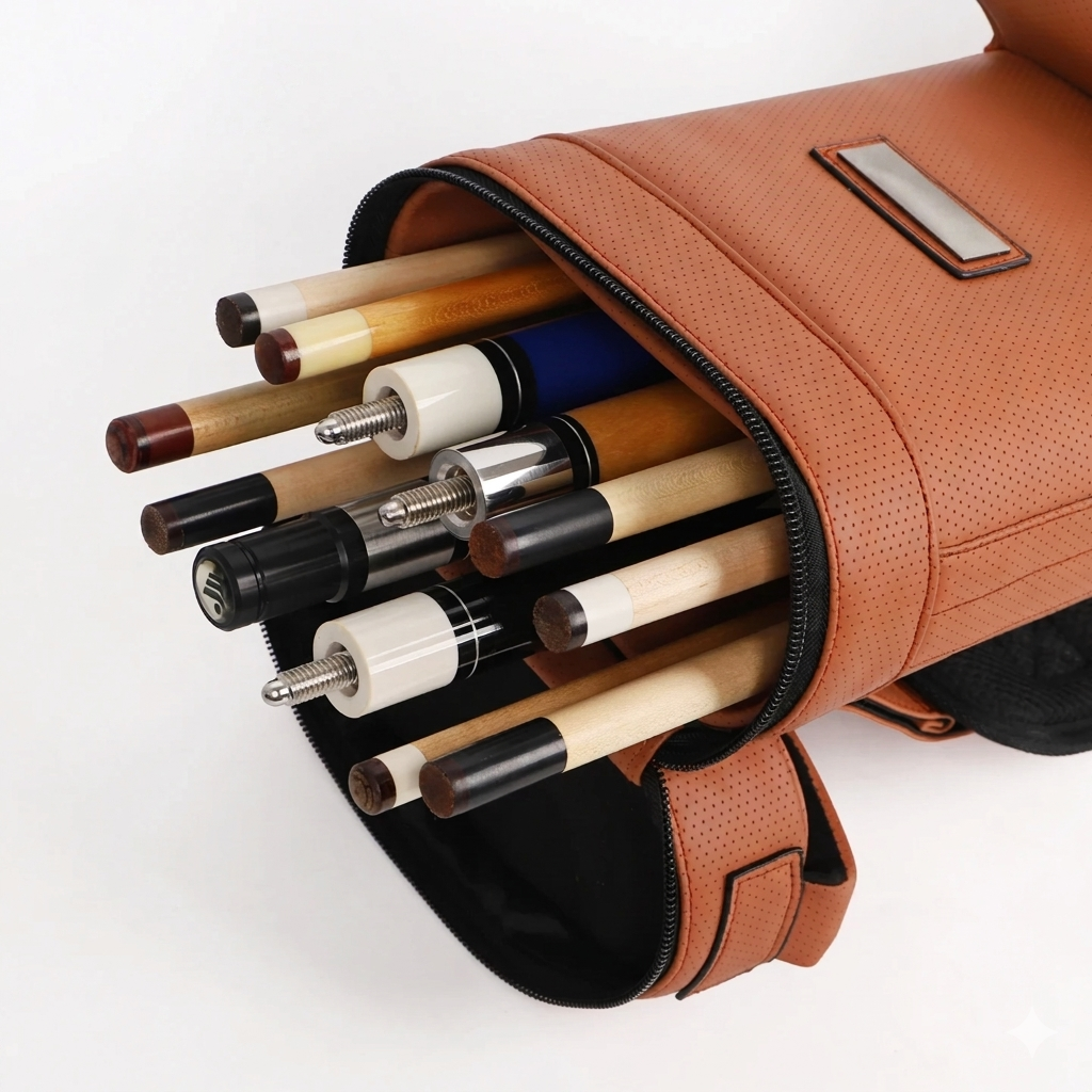 Wasserdichtes Leder Hartes Queue-Koffer