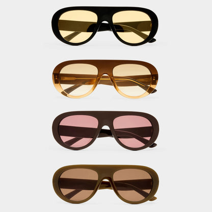MCROONS Retro Oval Polarized Sunglasses — UV400 TAC Lens, Unisex