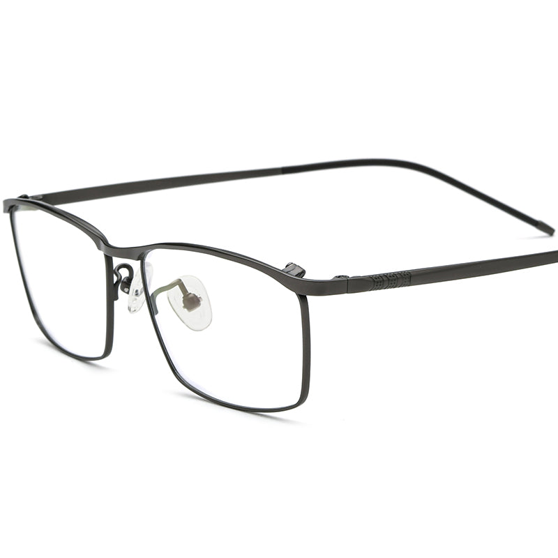Square Titanium Optical Glasses Frame - MCROONS - Gray