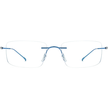 Frameless Square Titanium Optical Glasses - MCROONS - front view