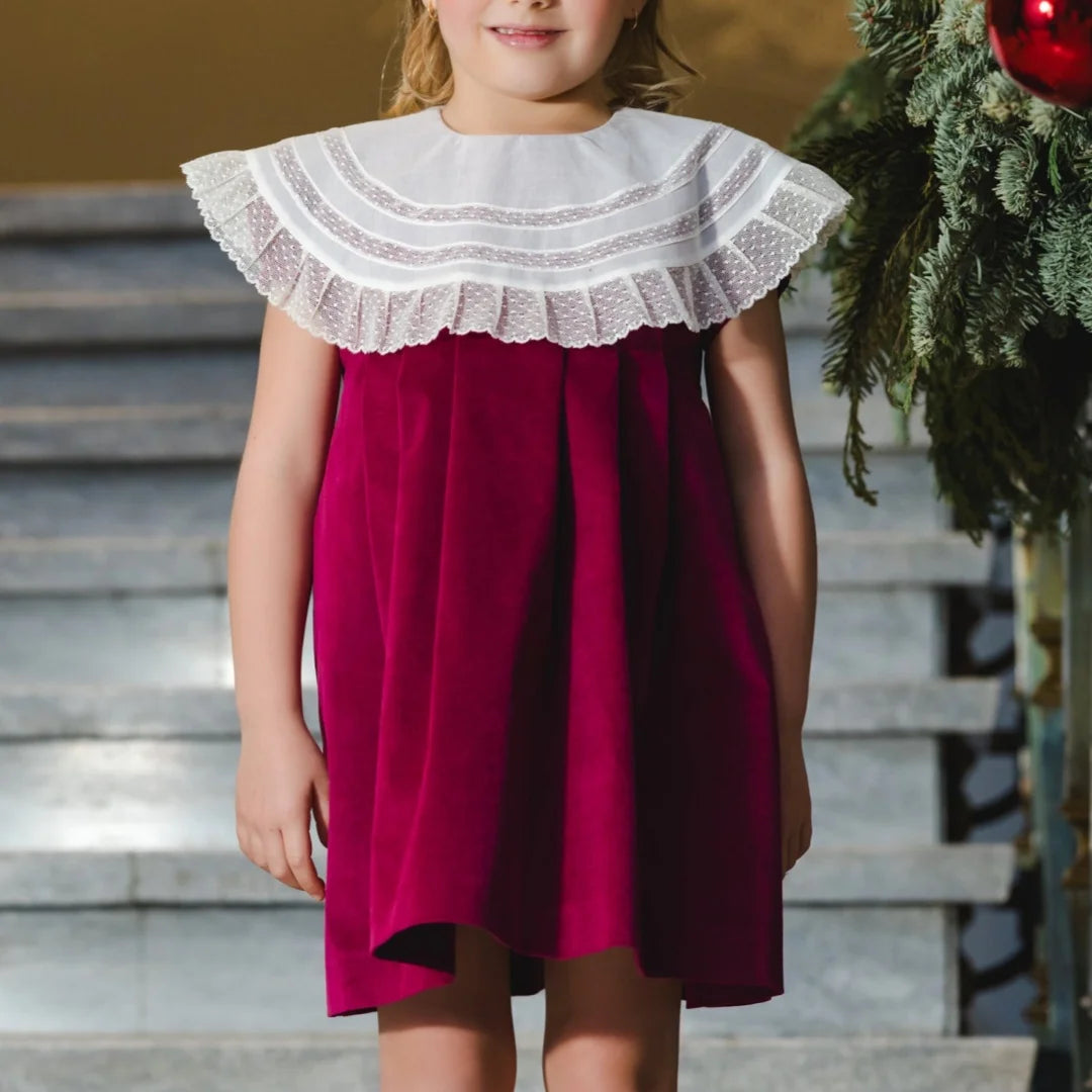 Girls' Velvet Toddler Christmas Party Dress