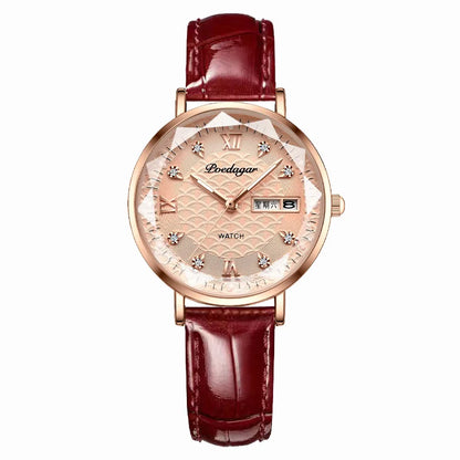 Poedagar 3011 Women's Luxury Quartz Watch – Stainless Steel Band, Waterproof, Luminous, Date