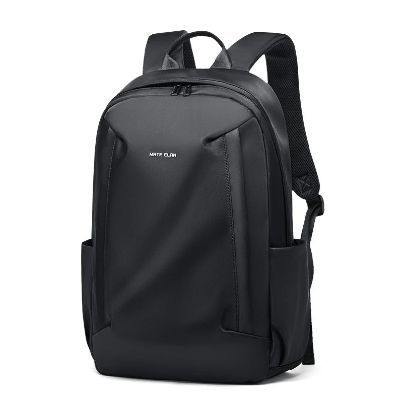 Mate Elan Black Men'S Backpack Oxford Anti-Theft Bags Waterproof 16-Inch Laptop Backpack for Men Business Travel School Knapsack
