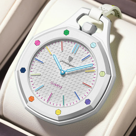 Poedagar 630 Women's Sport Quartz Watch – Leather Strap, Waterproof, Luminous