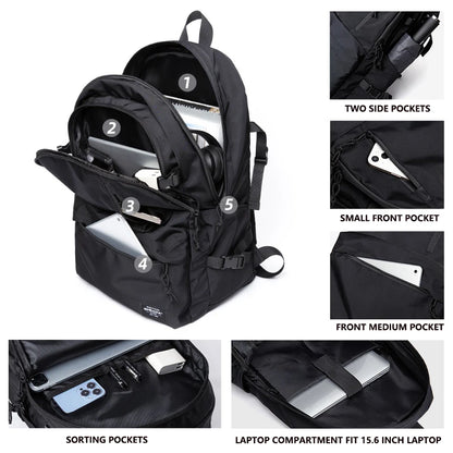 Simradia Outdoor Backpack School Bags for Men Waterproof Laptop Men'S Backpack Bags