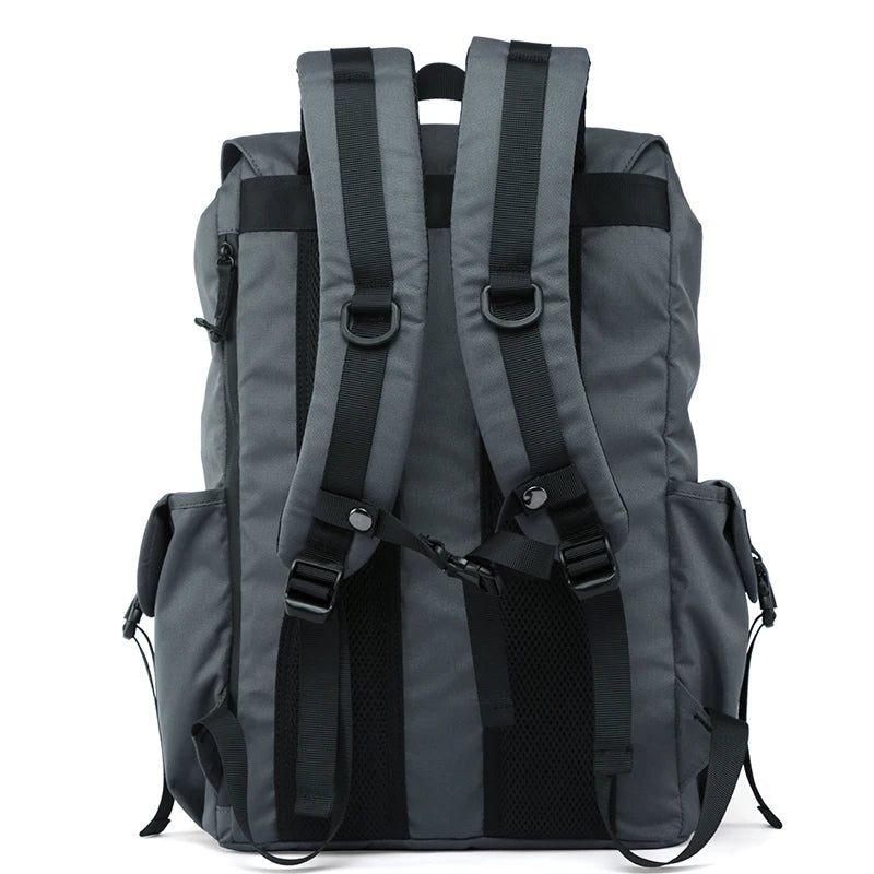 Men Rolltop Laptop Backpack Man Large Capacity Motorcycle Backpack Outdoor Waterproof Rucksack Anti-Theft Travel Backpack