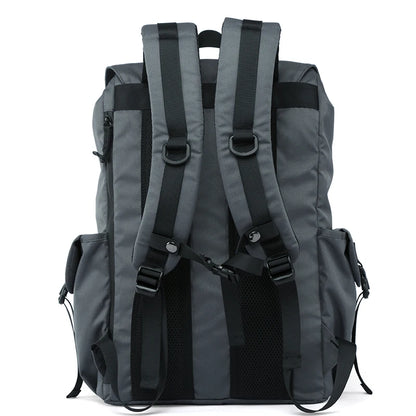 Men Rolltop Laptop Backpack Man Large Capacity Motorcycle Backpack Outdoor Waterproof Rucksack Anti-Theft Travel Backpack