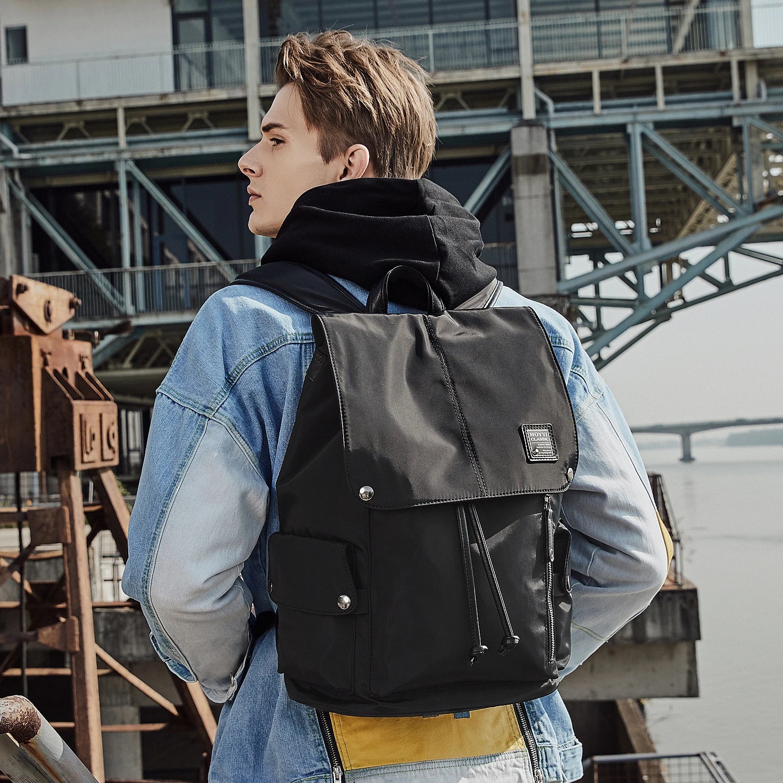 Men'S Backpack Waterproof College Backpack Bags for Men Unisex Laptop Travel Backpack Customized Logo