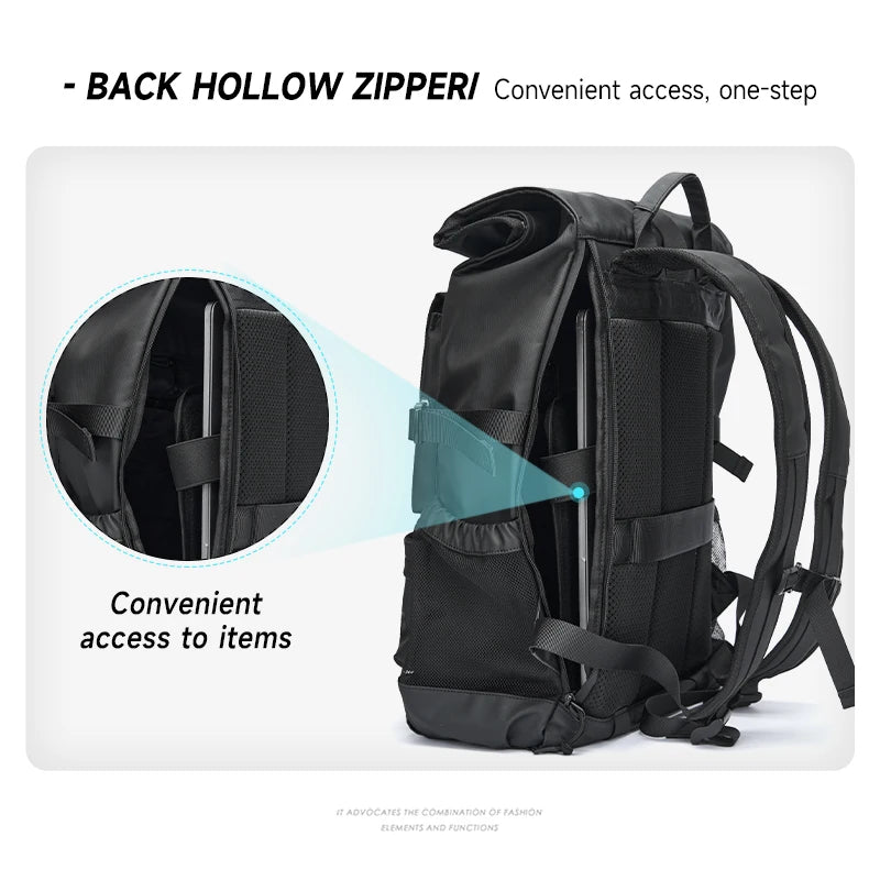 Top Rollong Expandable 28L Outdoor Backpacks Hiking Expedition Travel Backpacks Oxford 17.3 Inch Laptop Backpack for Men