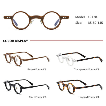 Small Round Acetate Optical Glasses - MCROONS - detail view