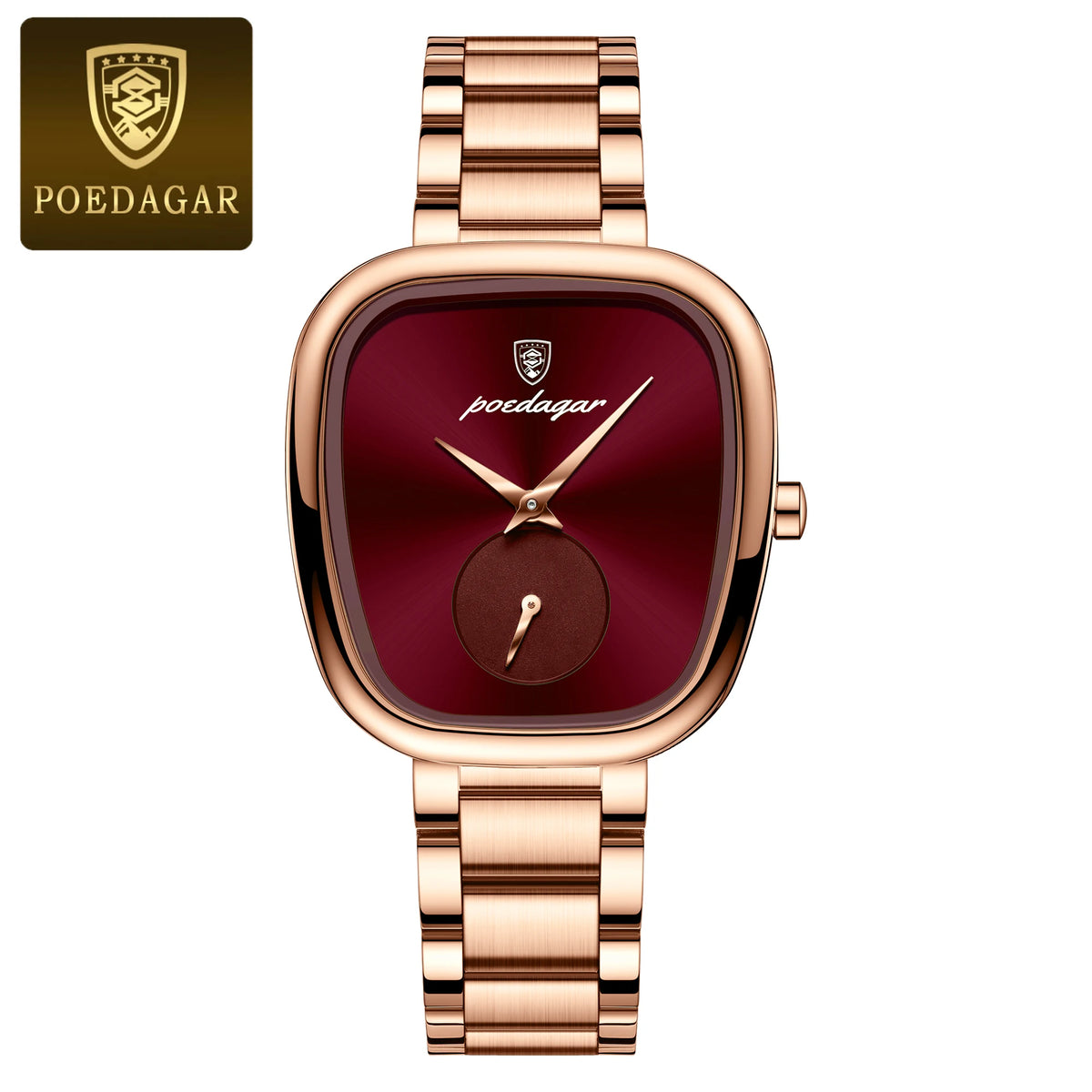 Poedagar 783 Women's Luxury Quartz Watch – Stainless Steel Band, Waterproof
