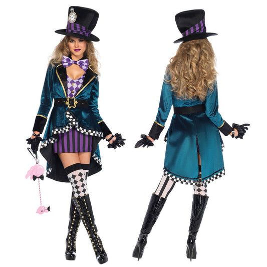Whimsical Tea Party Hat Costume - Plus Size Adult Fancy Dress Halloween Outfit