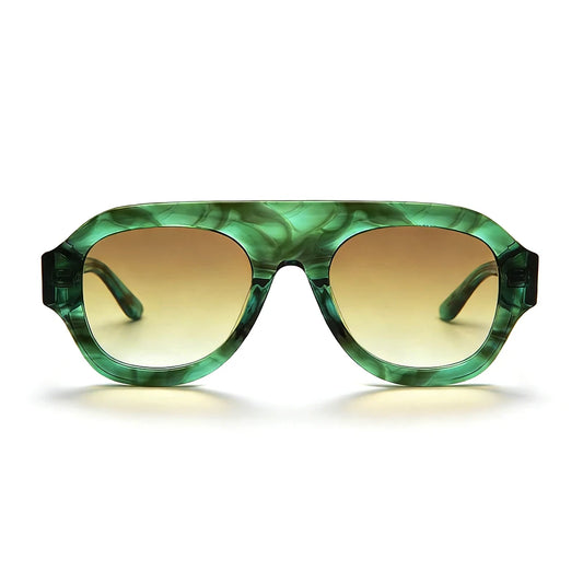 MCROONS Classic Square Acetate Sunglasses — CR39 Lens, Unisex