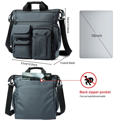 Business Briefcase Bags for Men Messenger Bag Fit 14 Inch Laptop Shoulder Bags