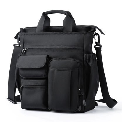 Multi-Functional Crossbody Bags for Men Business Waterproof Briefcase Laptop Messenger Bag