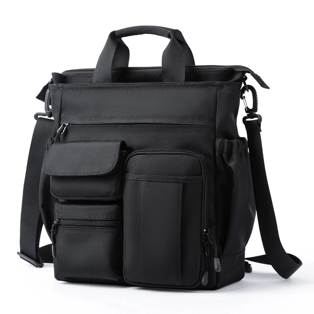 Multi-Functional Crossbody Bags for Men Business Waterproof Briefcase Laptop Messenger Bag