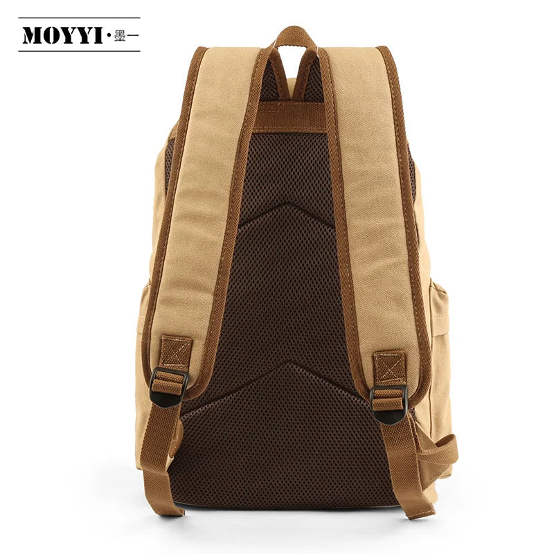 Custom Logo Anti-Theft Outdoor Backpack Hiking Daily Bag for Men Canvas Travel Backpack