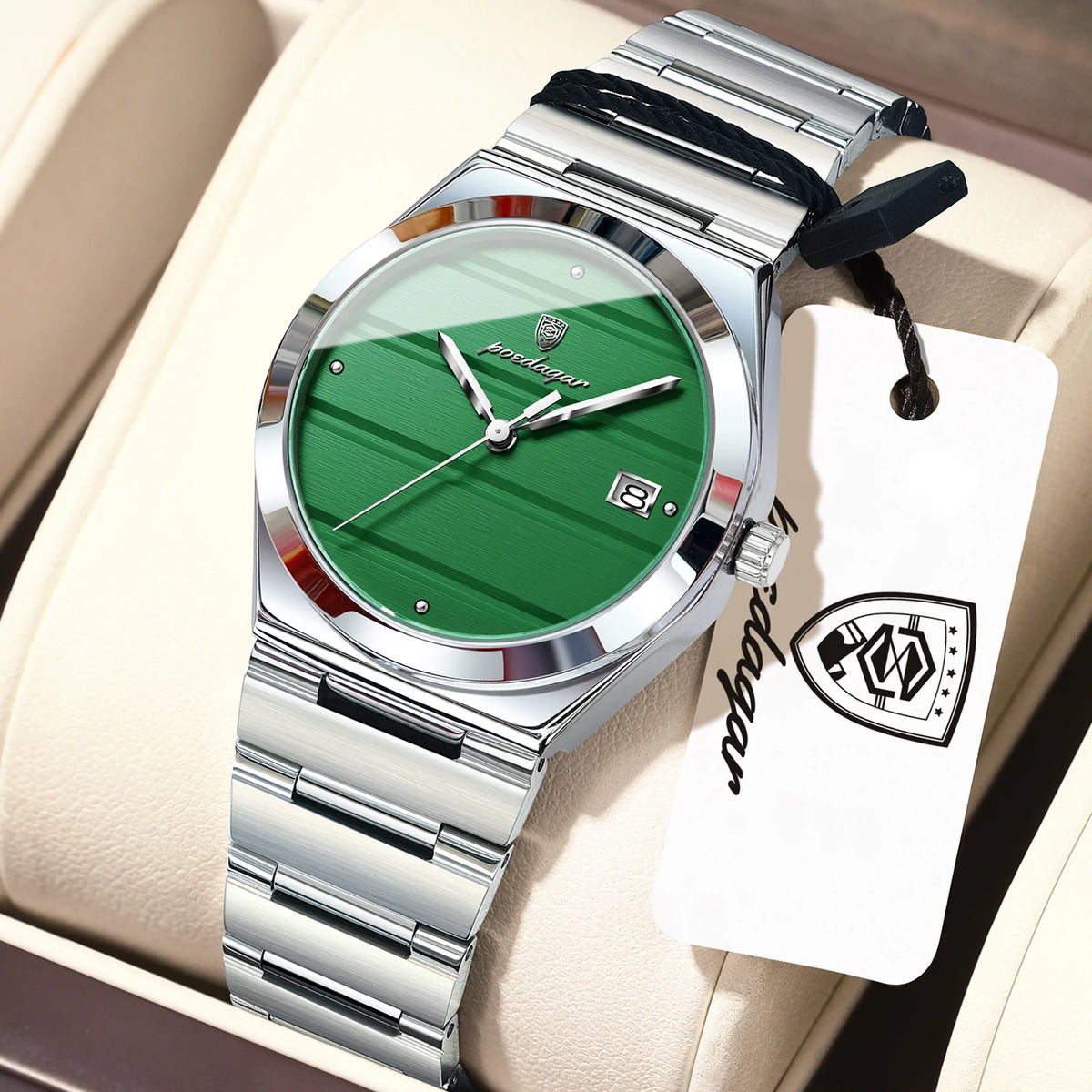 Poedagar 508 Women's Luxury Quartz Watch – Stainless Steel Band, Waterproof, Date
