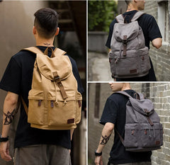 Wholesale Canvas Backpack Travel Rucksack Men Sport Bag for Men Laptop Backpacks