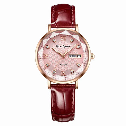 Poedagar 3011 Women's Luxury Quartz Watch – Stainless Steel Band, Waterproof, Luminous, Date