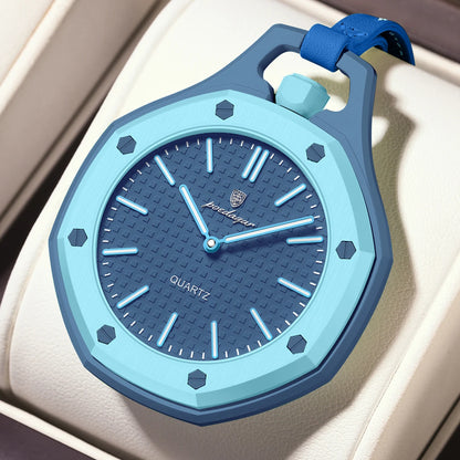 Poedagar 630 Women's Sport Quartz Watch – Leather Strap, Waterproof, Luminous