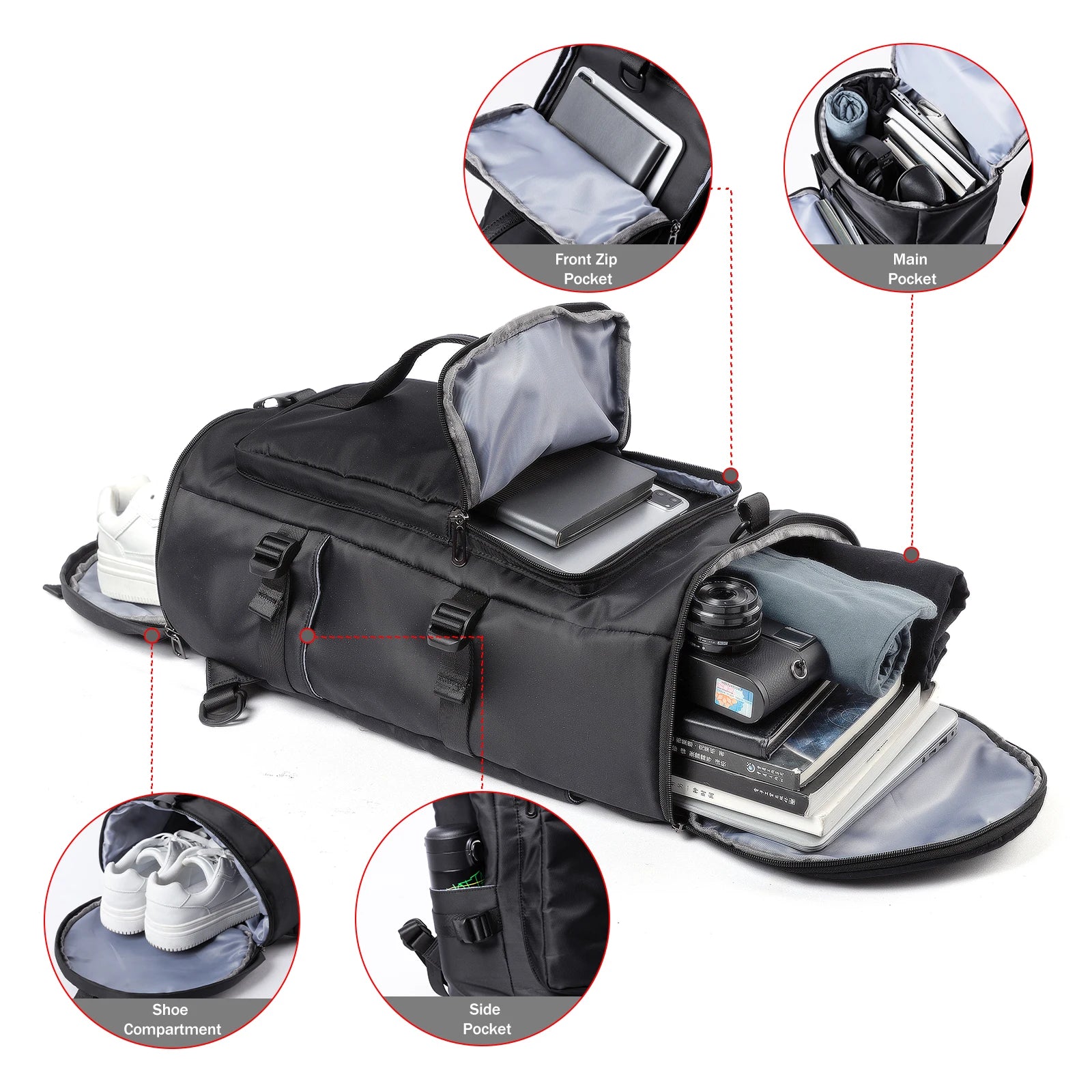 Fashion Duffel Bags 3 In1 Travel Backpack Custom Logo Outdoor Sport Gym Bag Large Travel Bags Backpack for Men