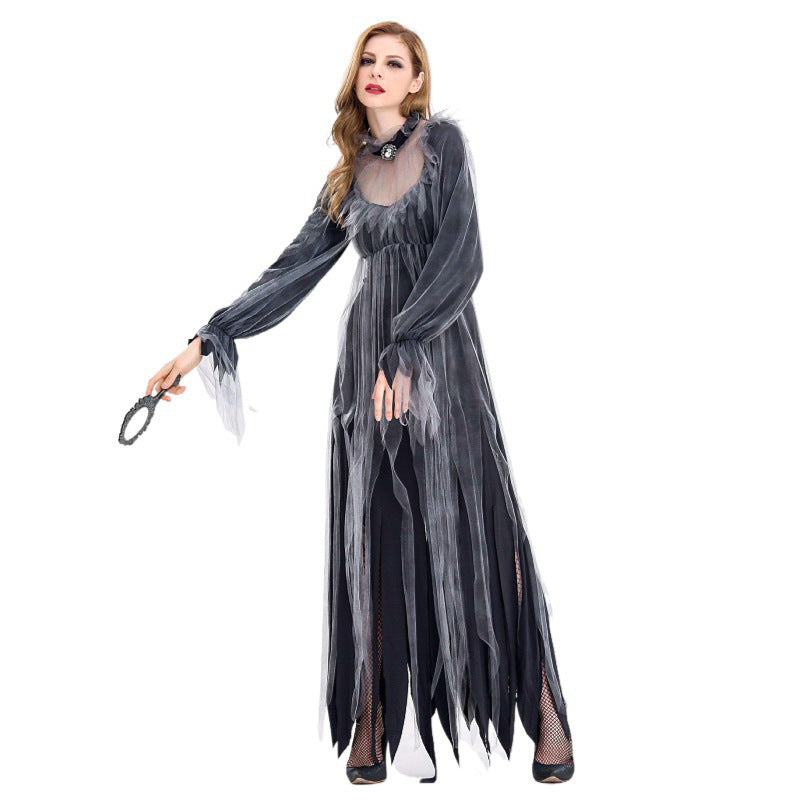 Ghost Bride Tattered Tulle Halloween Costume - MCROONS styled