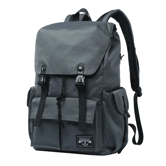 Men Rolltop Laptop Backpack Man Large Capacity Motorcycle Backpack Outdoor Waterproof Rucksack Anti-Theft Travel Backpack