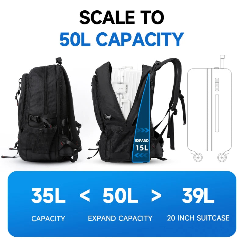 Unisex Large Capacity Climbing Backpacks Traveling Hiking Rucksack Bags for Men Backpack