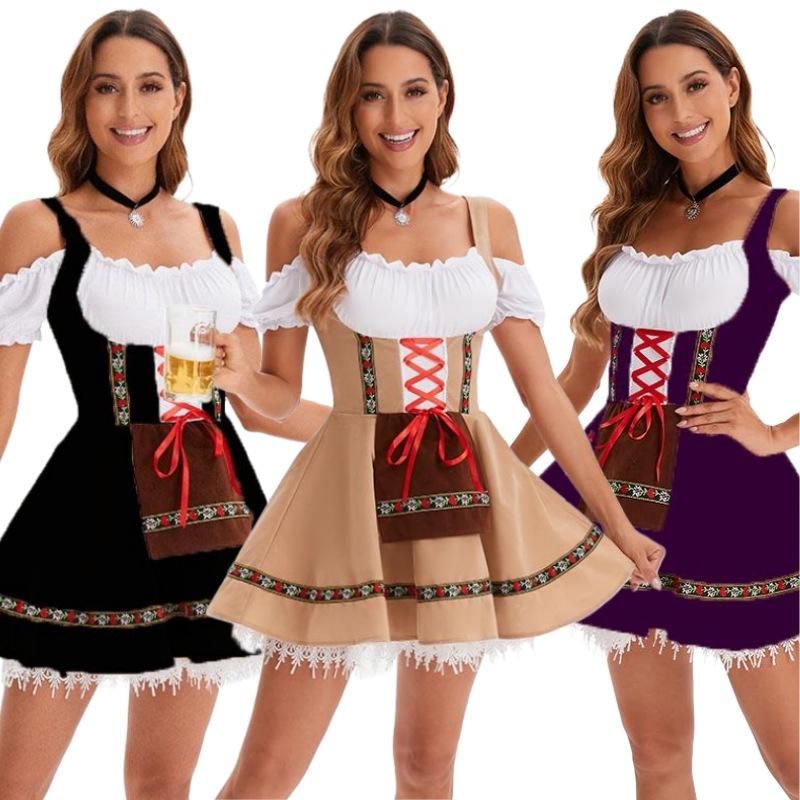 Off-Shoulder Beer Maid Corset Dress