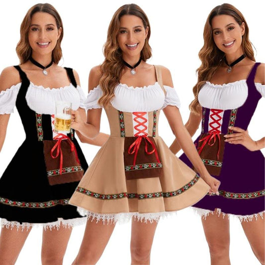 Off-Shoulder Beer Maid Corset Dress