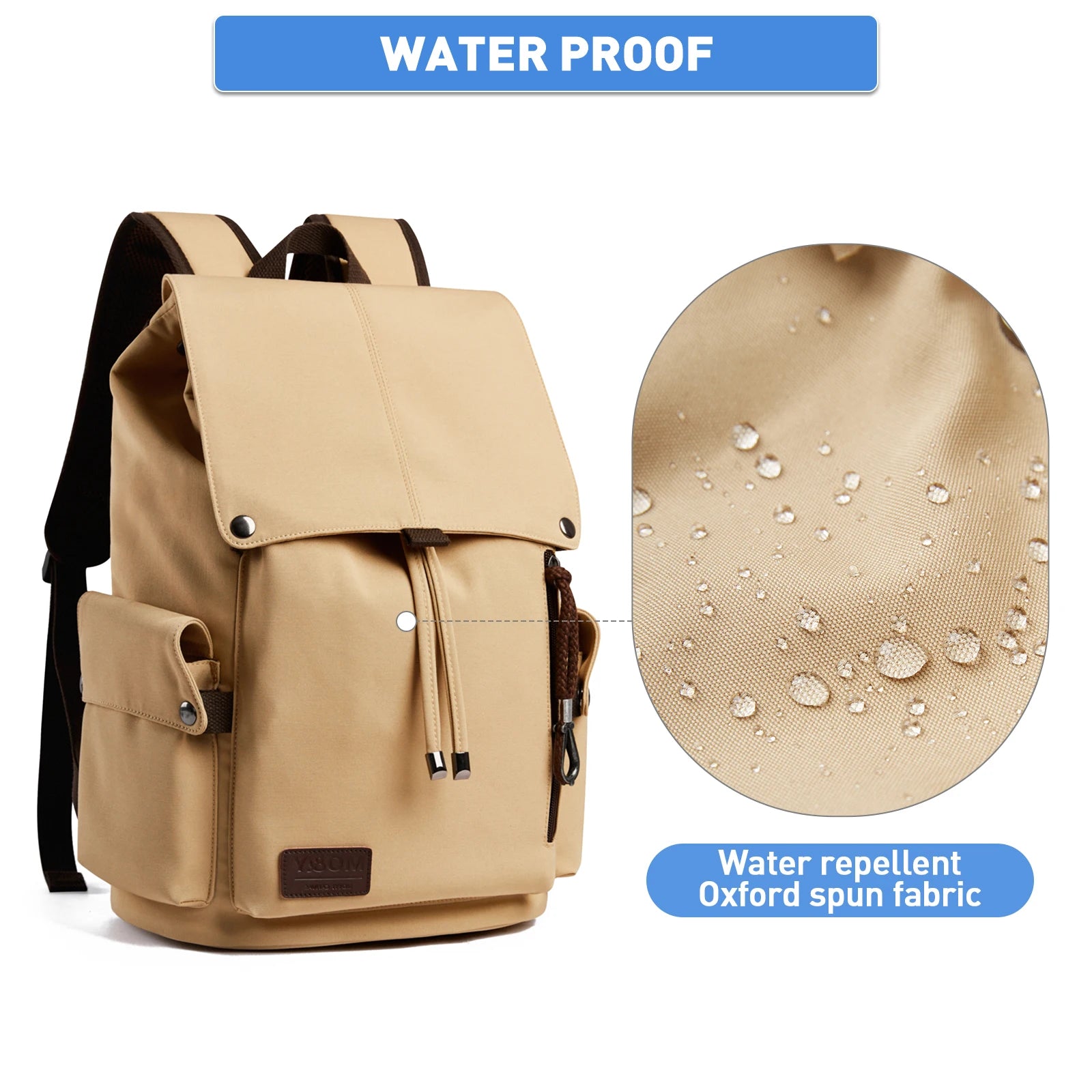 Classic Flap Laptop Backpack Bags for Men Casual Outdoor Anti-Theft Travel Backpack Bags