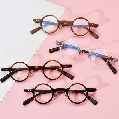 Small Round Acetate Optical Glasses - MCROONS - side view