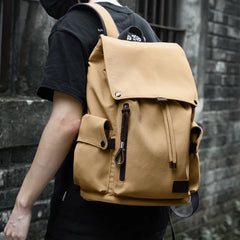 Classic Flap Laptop Backpack Bags for Men Casual Outdoor Anti-Theft Travel Backpack Bags