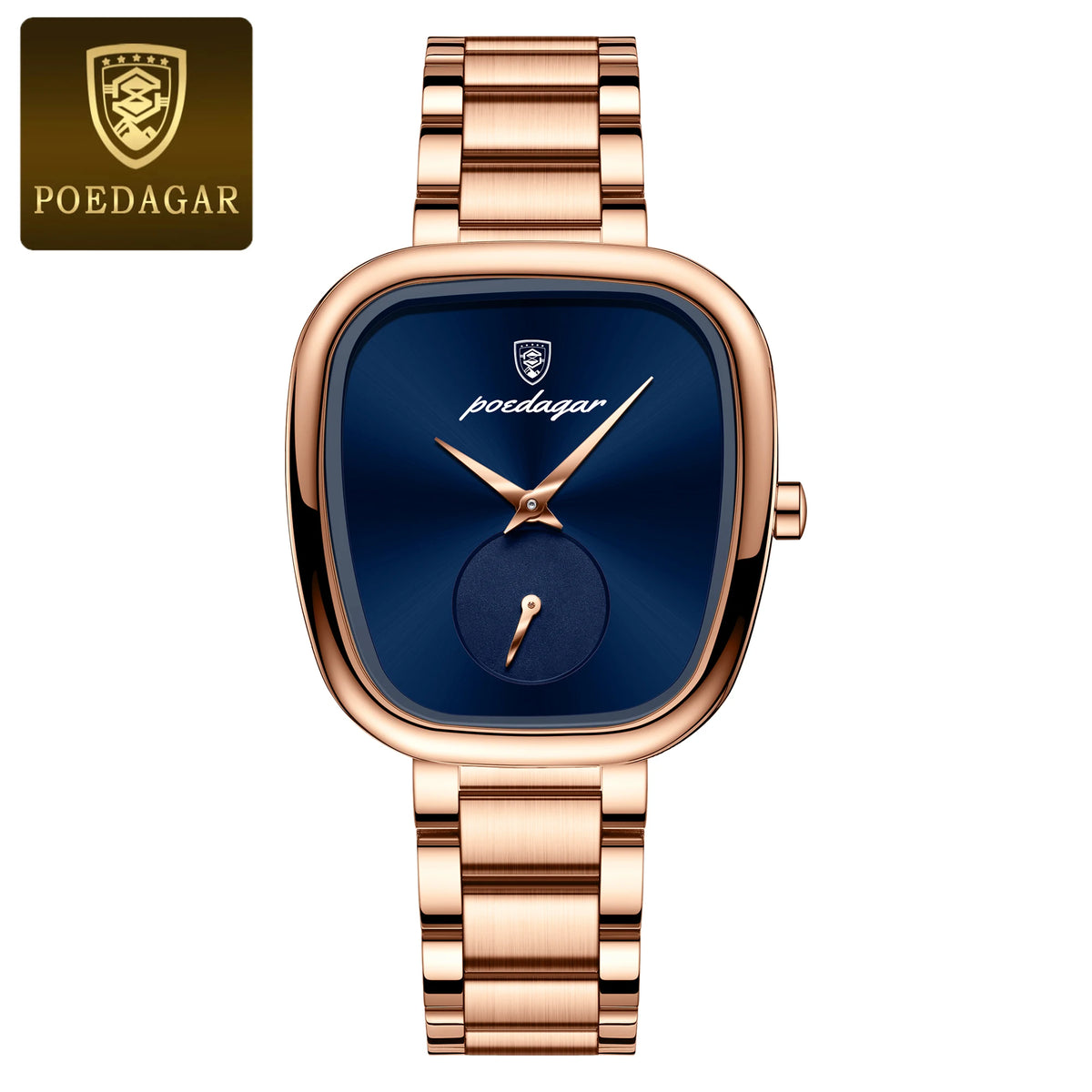 Poedagar 783 Women's Luxury Quartz Watch – Stainless Steel Band, Waterproof