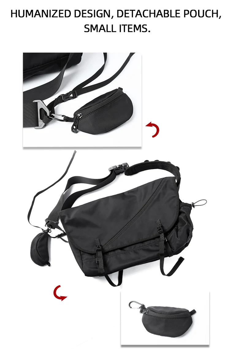 Customized 13 Inch Laptop Messenger Bag Outdoor Travel Sling Shoulder Bags Daily Men Crossbody Bag for Business