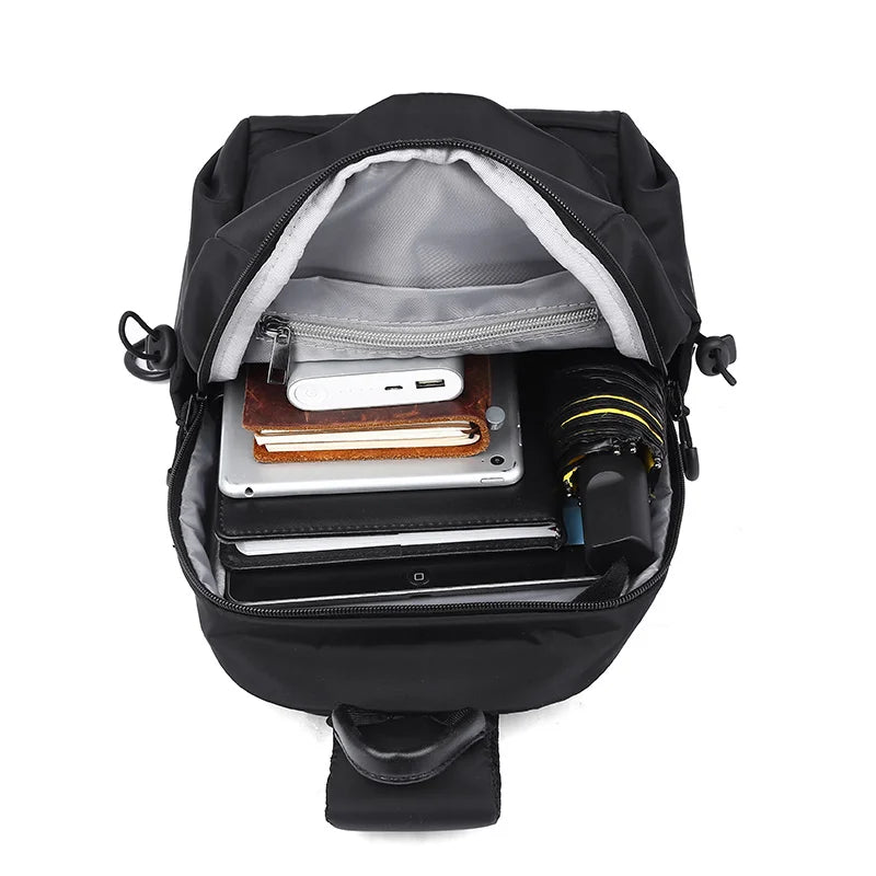 Wholesale Unisex Waterproof Crossbody Shoulder Bags Travel Sling Bags Customized Chest Bag for Men