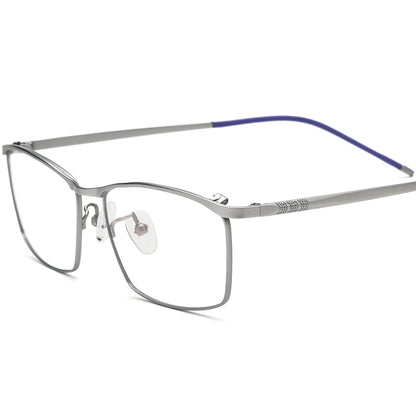 Square Titanium Optical Glasses Frame - MCROONS - Silver