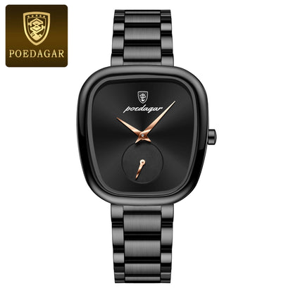 Poedagar 783 Women's Luxury Quartz Watch – Stainless Steel Band, Waterproof