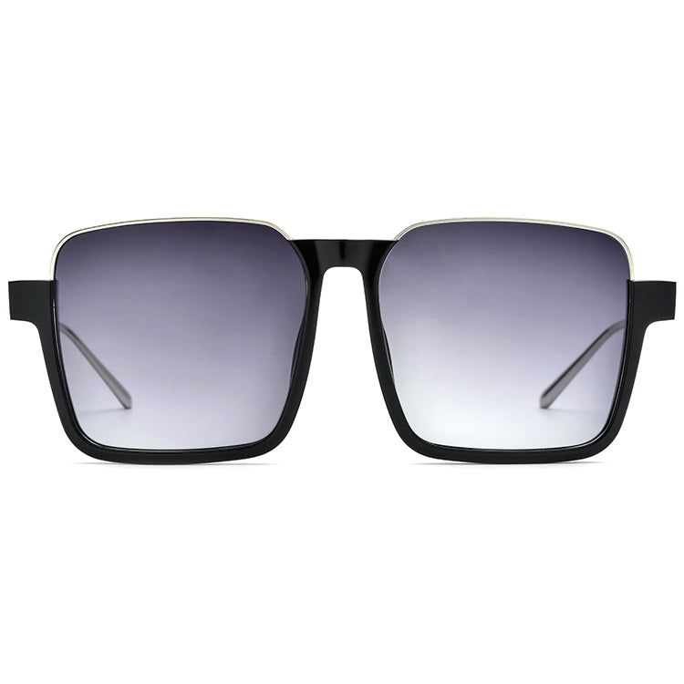 Acetate Square Sunglasses Gradient Lens - MCROONS - front