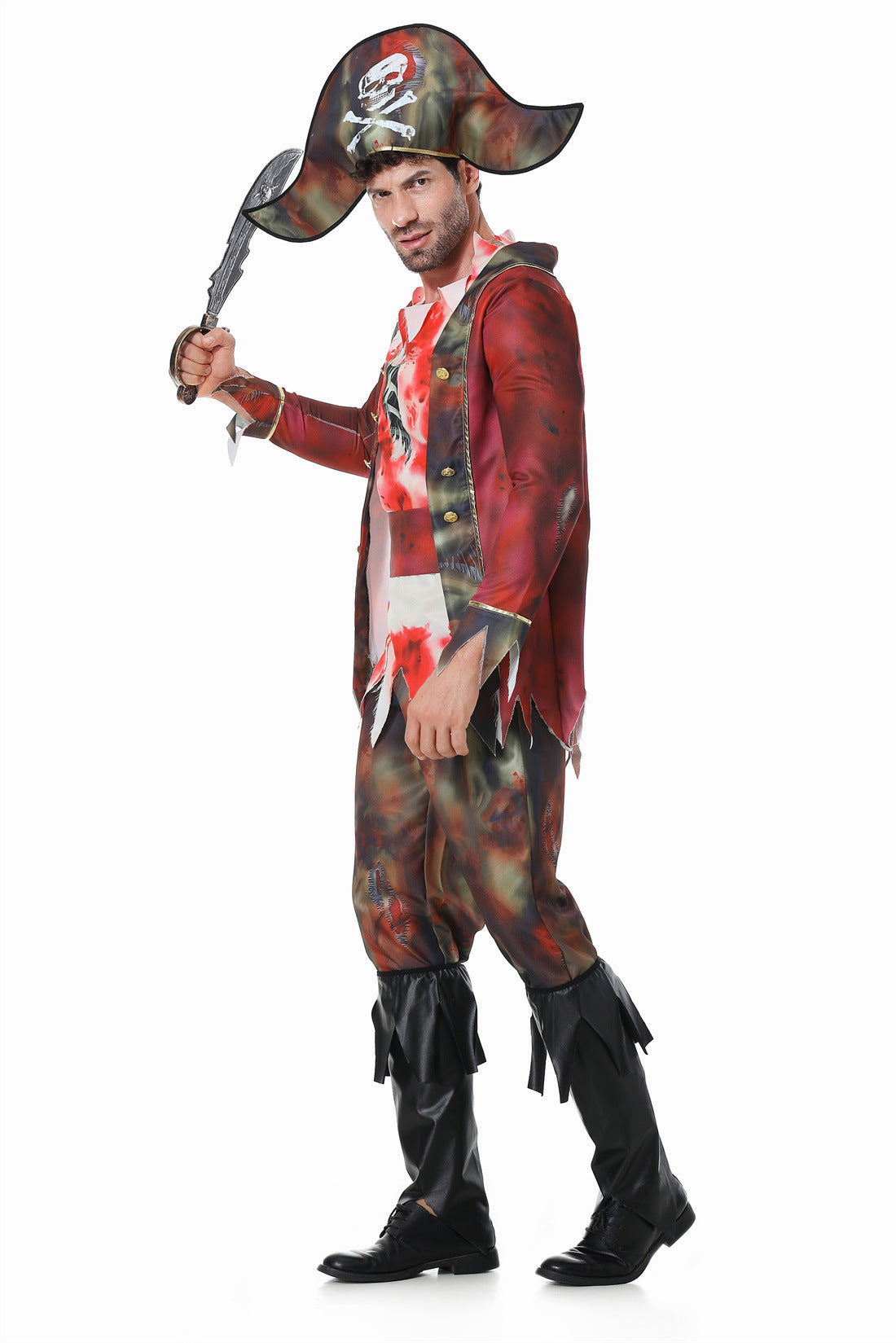 Skeleton Zombie Pirate Captain detail