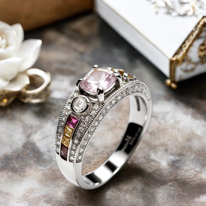 925 Sterling Silver Women'S Vintage Ring