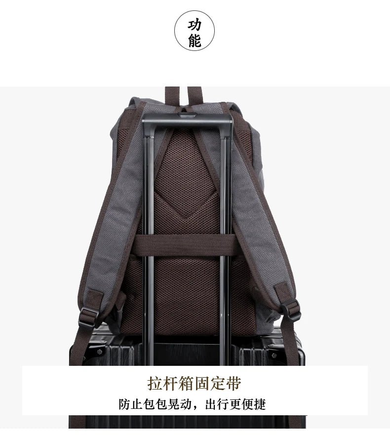 Wholesale Canvas Backpack Travel Rucksack Men Sport Bag for Men Laptop Backpacks