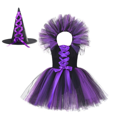 Little Witch Kids Halloween Costume Dress - MCROONS styled