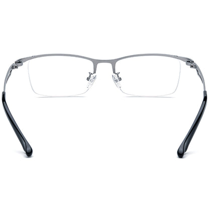 Half-Rim Square Titanium Optical Glasses Frame - MCROONS - back view