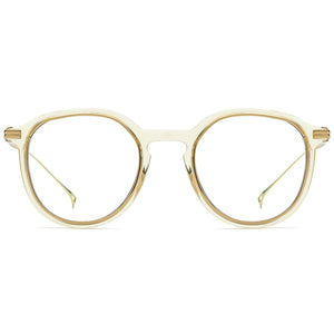 Round Acetate Titanium Optical Glasses Frame - MCROONS - front view