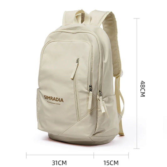 Fashion Casual Laptop Backpack Water Resistant Oxford School Backpack Daily Commute Outdoor Rucksack for Men and Women