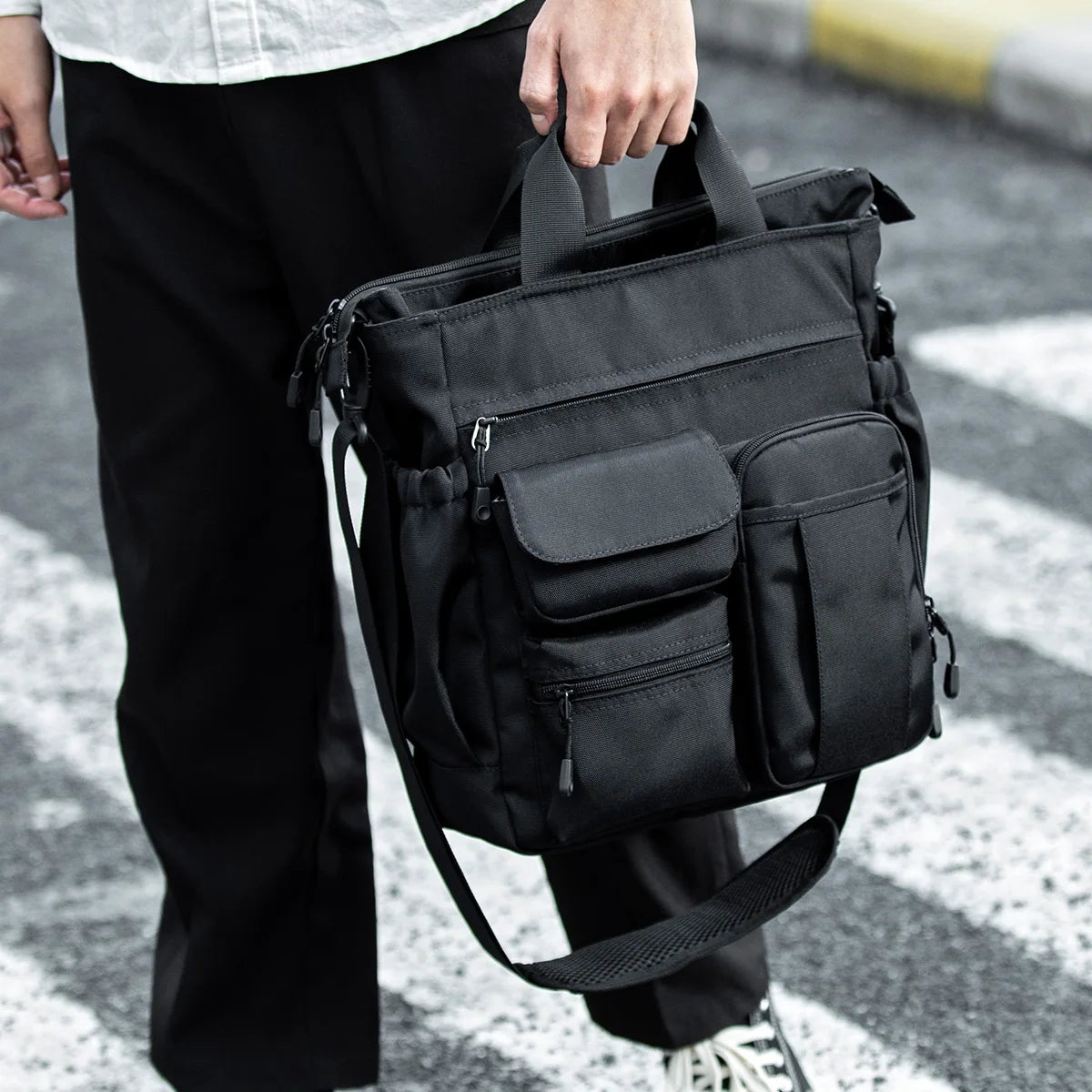 Business Briefcase Bags for Men Messenger Bag Fit 14 Inch Laptop Shoulder Bags
